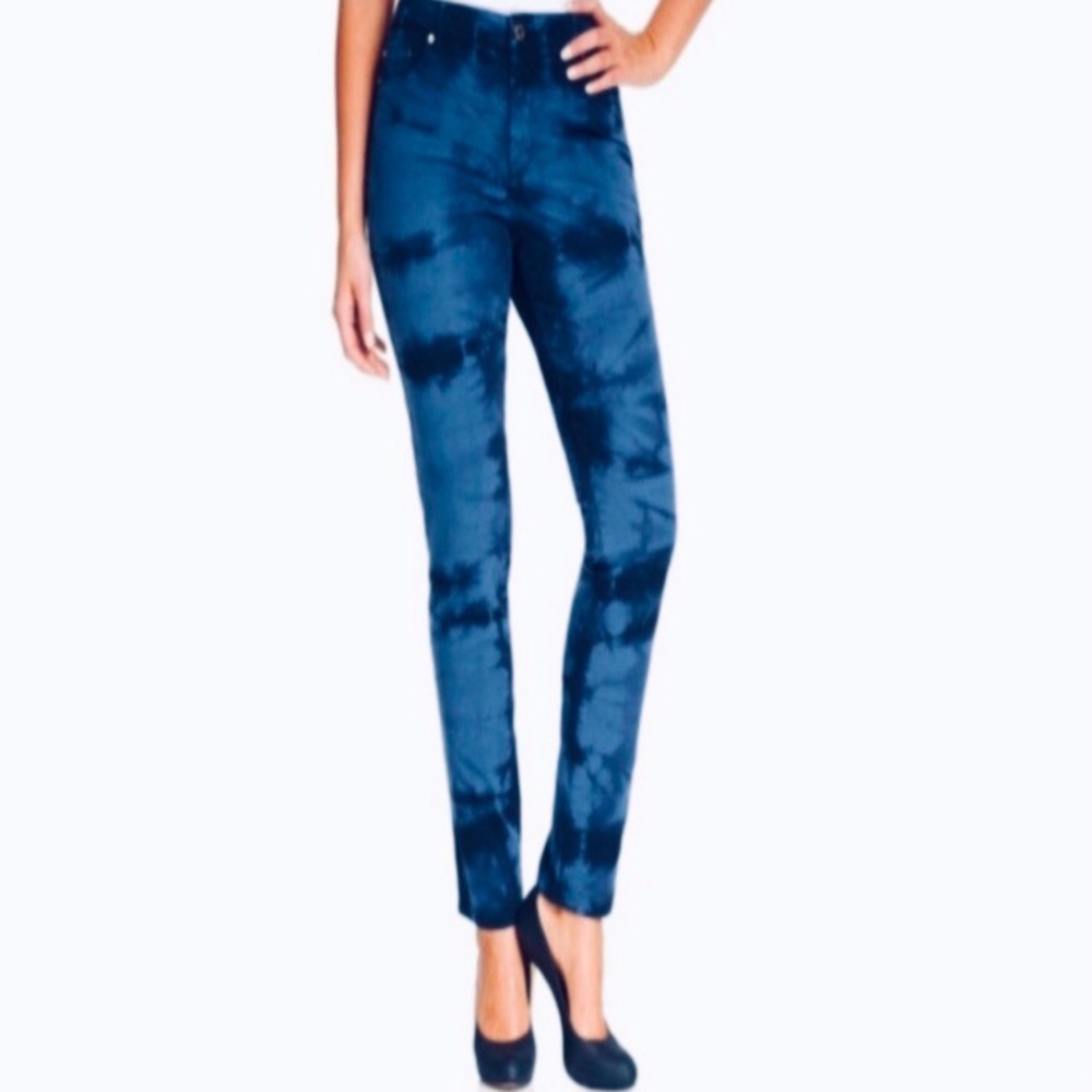 Michael Kors Women’s Stretch Skinny Real Navy Blue Tie-Dye Jeans Size 6 NEW